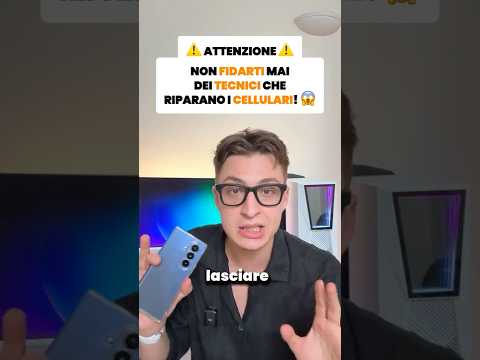 NON Portare il TUO TELEFONO a un tecnico!