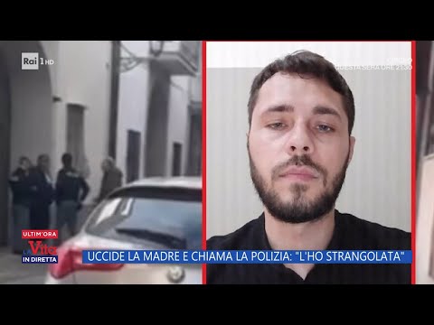 Uccide la madre e chiama la Polizia: "L'ho strangolata" - La vita in diretta 14/11/2023