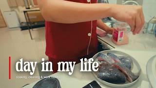daily routine | cooking tilapia escabeche 🐟🥘 productive day in my life in rizal, philippines