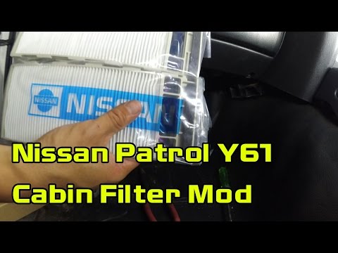 Nissan Patrol Y61 Cabin Filter Mod