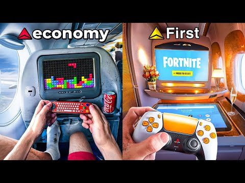I Tried Gaming In EVERY Airplane Seat...