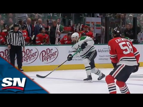 Stars Score Two Goals In Just 14 Seconds To Tie Game vs. Blackhawks