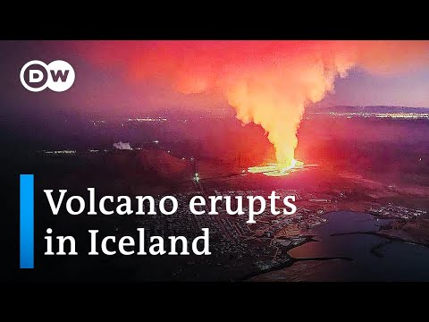 Volcano eruption in Iceland threatens nearby Grindavik | DW News