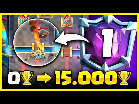 HISTÓRICO: EL DIOS de la BALLESTA SUBIÓ de 0🏆 a 15.000🏆 SIN PERDER Ninguna Partida en Clash Royale