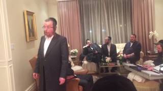 Chazan Stark sings Tiher Rabi Yishmeal with Bikur Cholim group privately at patient's house in Willi