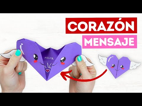 💘 Origami de papel para San Valentín Fácil