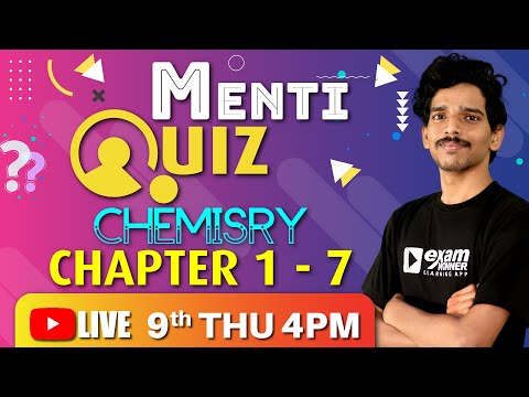 🔥⚔️🛡️Revision Menti Quiz🛡️⚔️🔥 | Chemistry Chapter 1 -8 | Focus Area | Kiran SIr