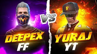 DEEPEX FF 🇮🇳📲 Vs YURAJ YT 🇳🇵🖥️  1Vs1 Most Demanded & Awaited Match ☠️🗿