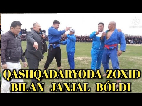 Qashqadaryoda Zoxid yana janjalda qoldi 2 bor kim janjal qildi katta Kurash Shaxboz polvon Zoxid