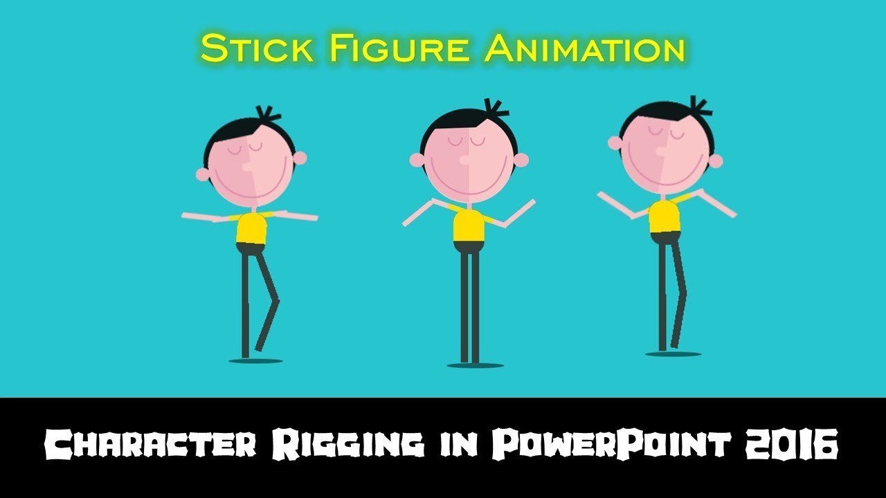 Stick Figure Character Dance Animation in PowerPoint The Teacher