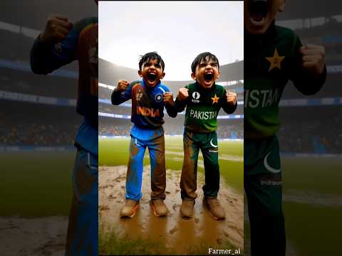 🇮🇳vs🇵🇰 Rain caused mud in the middle of the race#aivideo #viratkohli #indvspak #farmerai