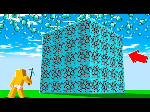 e se eu  MINERAR CUBOS GIGANTES no Minecraft?