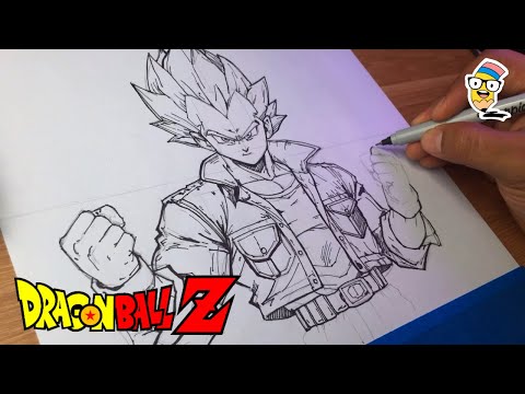 Dibujando a Vegeta “Dragob Ball Z” | Drawing VEGETA