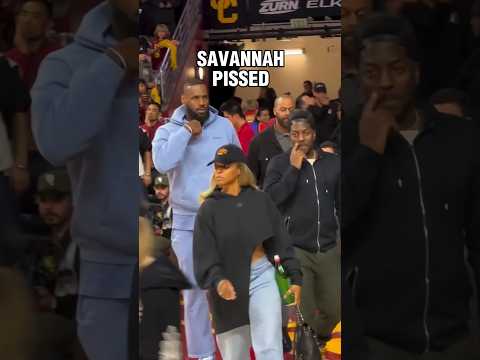 Lebron & Savannah James Support Bronny At Game