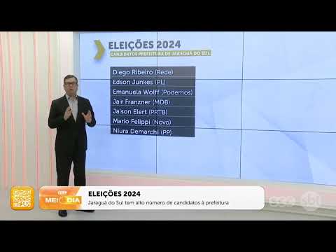 Jaraguá do Sul impressiona pelo número de candidatos à prefeitura | Roberto Azevedo