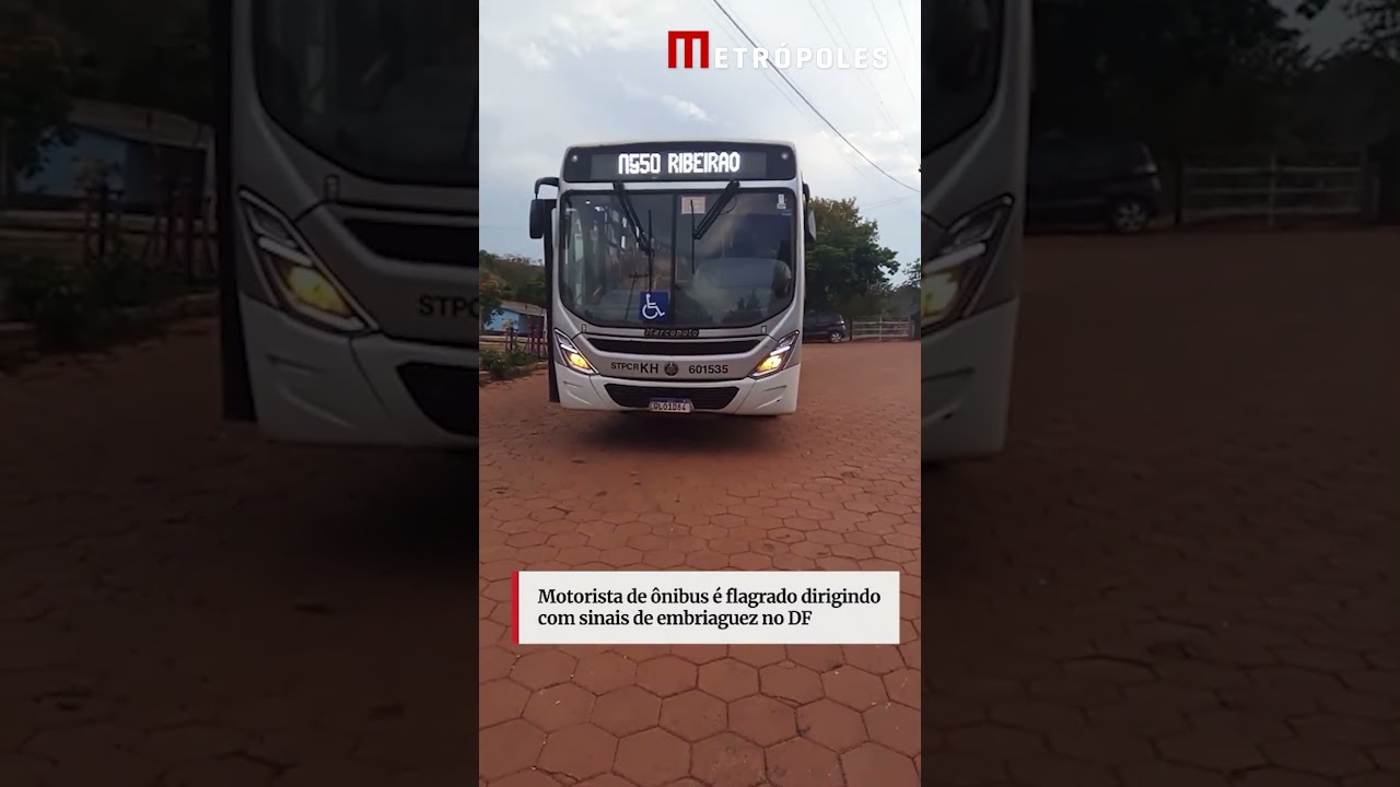 Motorista de ônibus é flagrado dirigindo com sinais de embriaguez no DF