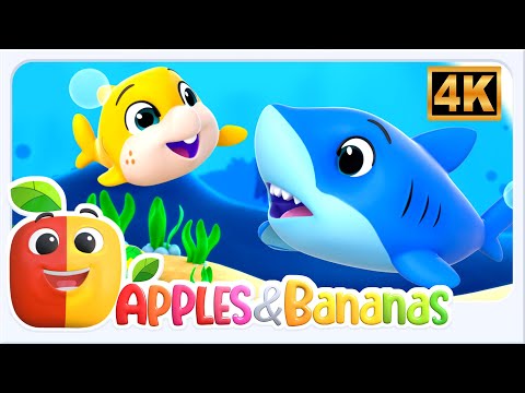 Swimming in Deep blue Sea, Apples and Banana Learning Video & Stories for Kids