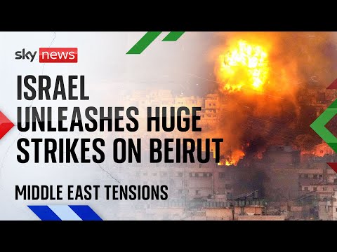 Hezbollah leader targeted as Israel unleashes huge strikes on Beirut