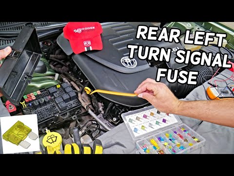 DODGE CHARGER REAR LEFT TURN SIGNAL FUSE LOCATION REPLACEMENT, LEFT TURN SIGNAL DOES NOT WORK