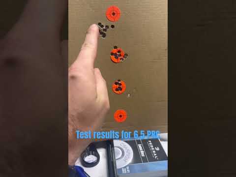 Test results for loading 6.5 PRC -10 shot groups- 143gr ELDX - Retubmo powder