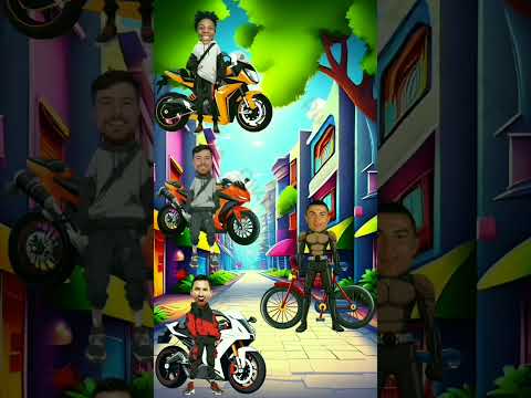 ⚡Speed, MrBeast, Messi & Ronaldo Fighting Over Bikes! (Funny Skit) 😂🏍️ #shorts #trending #funny