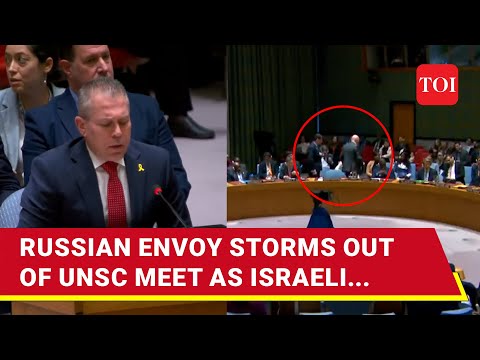 Moscow Snubs Israel At UNSC; Russian Envoy Walks Out As Israeli
Ambassador Speaks | Watch