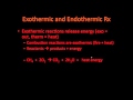 Endothermic and Exothermic Reactions