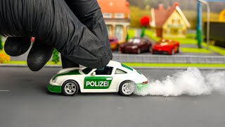 Hot Wheels Modified Cars Race Diorama | Matchbox Showcase Stop Motion 1/64 Scale Diecast