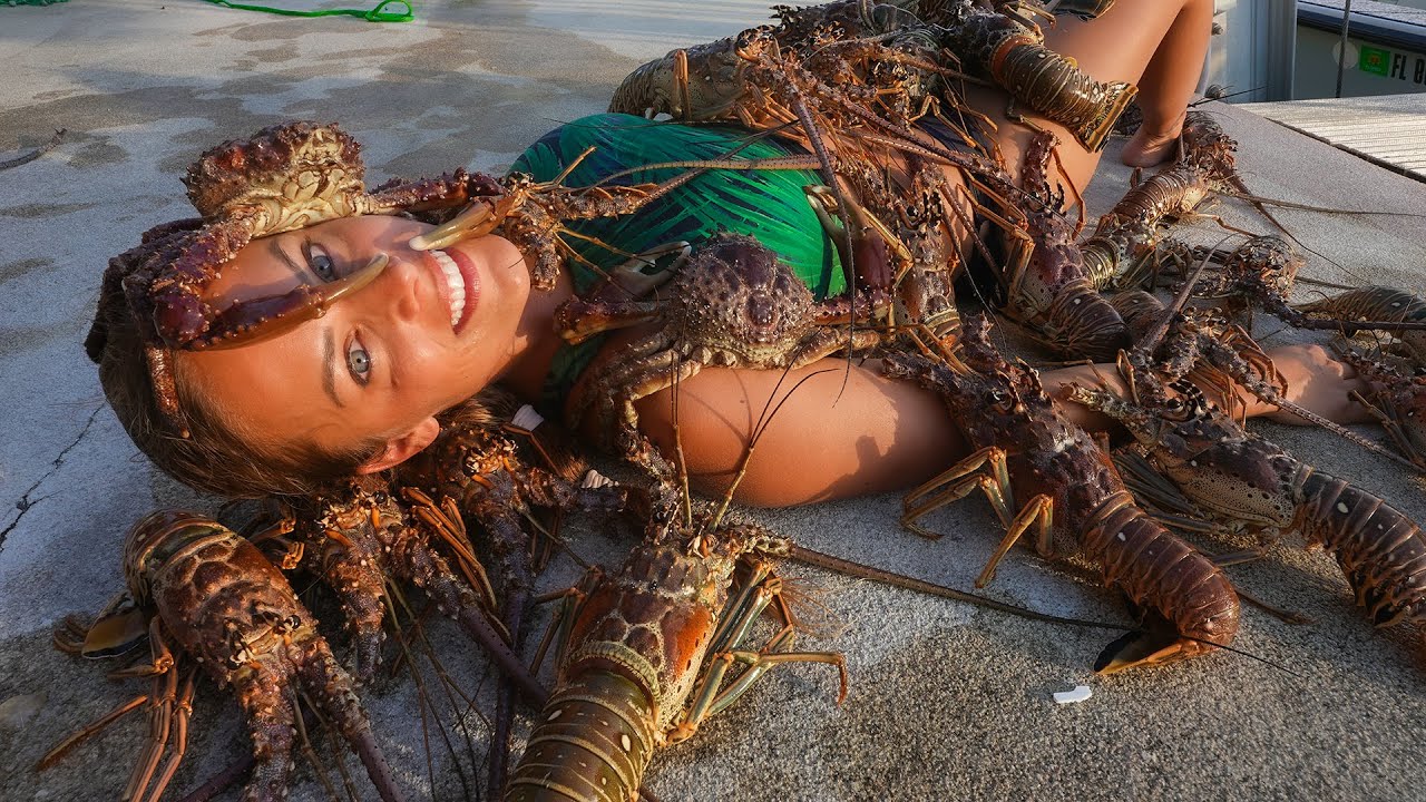Skin Diving for Florida Lobster Catch Clean Cook Florida Keys, Mini Season 2021