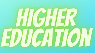A Professor's Thoughts on Higher Education