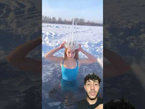 ملكه التلج بتتحدي تحدي صعب عرفوني عرفتو تعملوه ولا لا أنا جربت وفشلت🥲 #ice #shorts