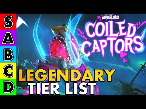 Wonderlands ALL Coiled Captors DLC 1 Legendary Weapons/Items TIER LIST #PumaCounts