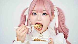【ASMR】ネバネバ＆ふわふわ♡納豆をゆっくり食べる音｜癒しの咀嚼音