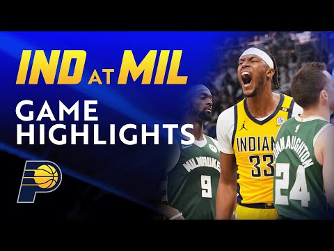 Indiana Pacers Highlights at Milwaukee Bucks (Game 2) | April 23, 2024
