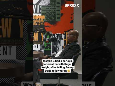 #SugeKnight was mad that #WarrenG told #SnoopDogg not to sign his record contract๐ณ #DeathRowRecords