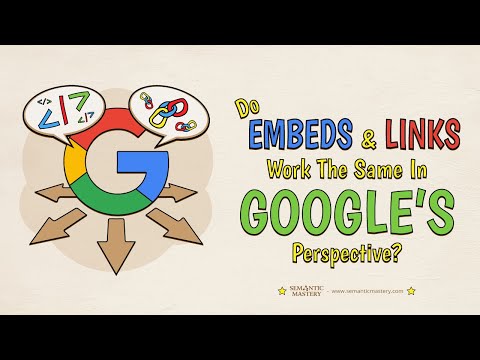 Does Embeds And Links Work The Same In Google's Perspective?