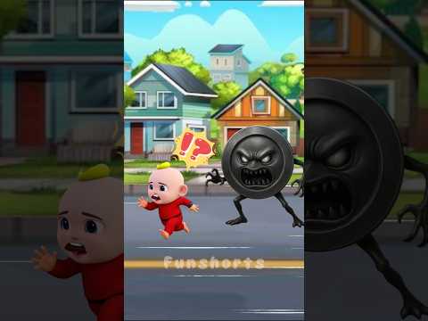 Alex's father accidentally kicked the monster😂 #cartoon #funny #comedy #shorts