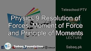 Physics 9 Resolution of Forces, Moment of Force and Principle of Moments