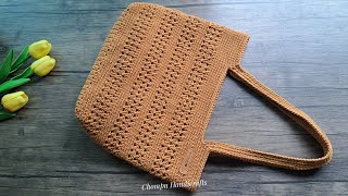 DIY Crochet Tote Bag Tutorial | Beginner friendly!