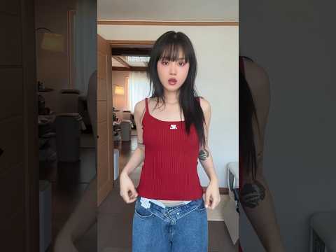 대유행 예감 꾸레쥬 민소매 입어보기