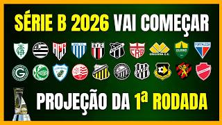 SÉRIE B 2026 | VAI COMEÇAR | 1ª RODADA | QUANTOS PONTOS PARA SUBIR?