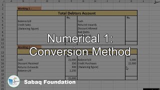 Numerical 1: Conversion Method
