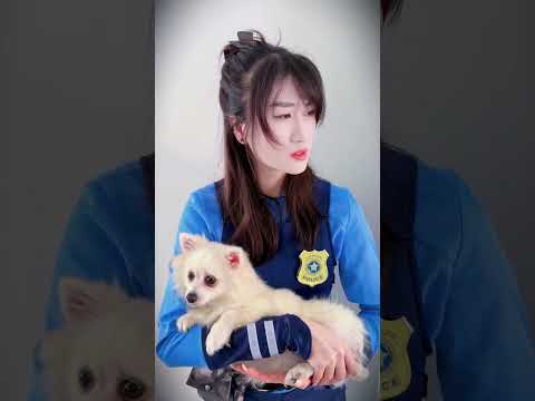 The dog that made a mistake was forgiven~🐶#Short #Officer Rabbit #angel
