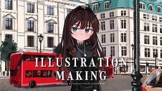 【Illustration making】厚塗りメイキング01【PhotoshopCC】