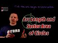 Calculating Arc Length and Sector Area of Circles