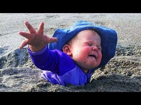 Summer Baby Beach Fails Funniest Home Videos - Try Not To Laugh