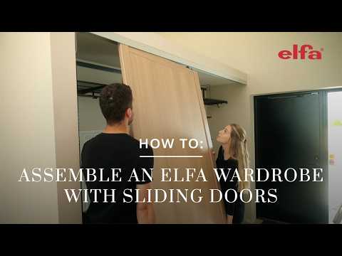 How to: plan and assemble an Elfa wardrobe with sliding doors