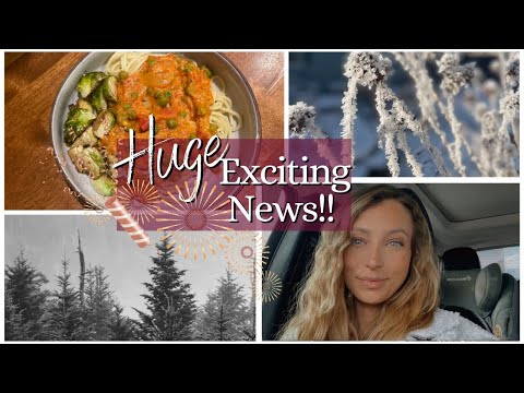 Vlog | HUGE NEWS! | Easy & Delicious Dinner Recipe