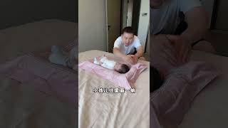 No need to worry about the child falling out of bed anymore. Super dad, dad, baby