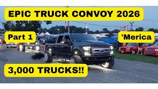 EPIC PICKUP TRUCK CONVOY - PART 1 (Carlisle Truck Nationals 2026)